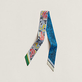 Hermès Twilly Guepards Bandana Multicolor 100% Silk Ladies